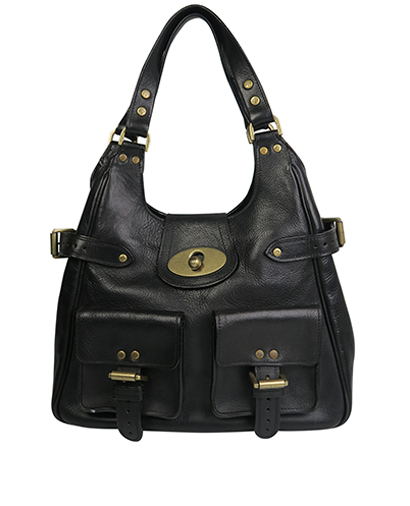 Annie, &pound;140, Handbags, Black, Leather, Front view